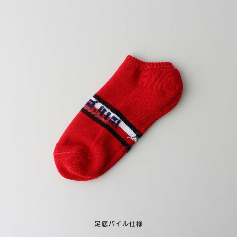 【WEB限定】【3足セット】TOMMYHILFIGERトミーヒルフィガーメンズレディースオーガニックコットン混足底パイルフロントロゴスニーカー丈ソックス92554057