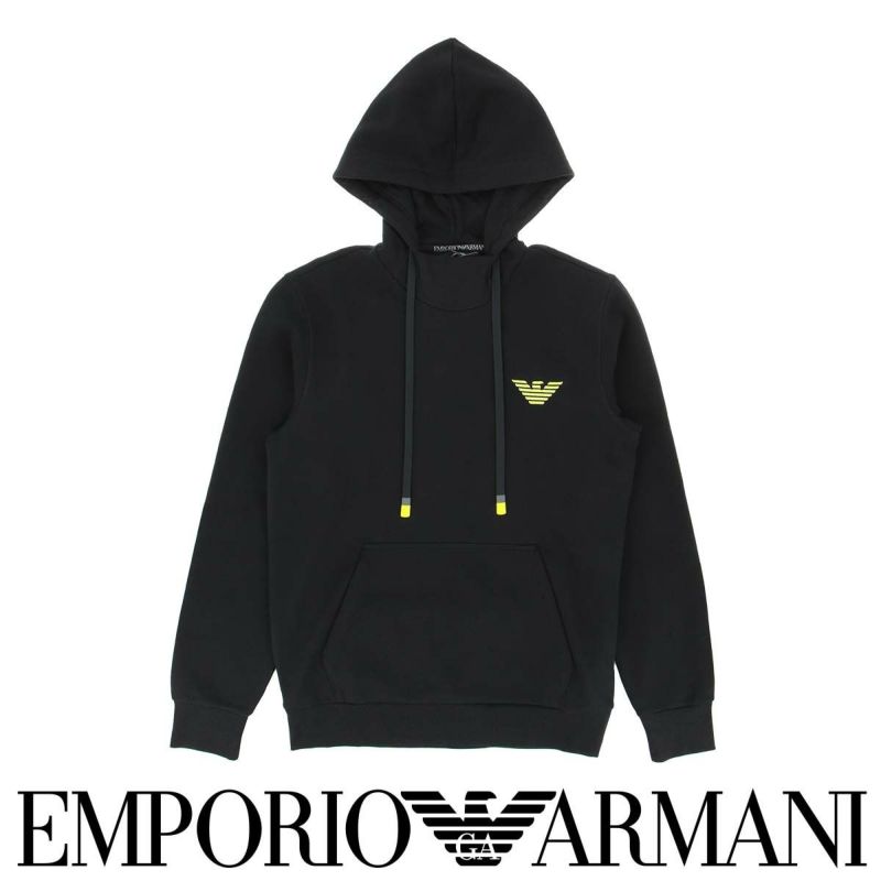 EMPORIOARMANIエンポリオアルマーニICONICTERRYHOODEDSWEATSHIRTアイコニックテリー長袖スウェットパーカーラウンジウェアEUサイズメンズ男性プレゼント無料ラッピングギフト54095718