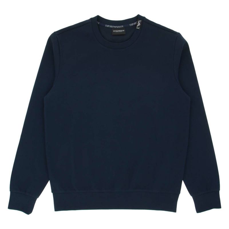 EMPORIO ARMANI エンポリオ アルマーニ STRECH PIQUET TERRY CREE NECK SWEATSHIRT ストレッチ  ピケ テリー スウェットトレーナー ラウンジウェア EUサイズ メンズ 男性 プレゼント 無料ラッピング ギフト 54095745