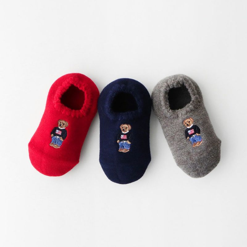 POLO RALPH LAUREN FLAG BEAR 日本製 足底滑り止め付き ポロベア