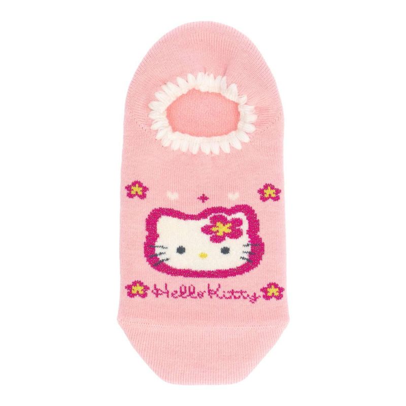 ハマグリパイルホームカバーサンリオコラボカオハナキティ滑り止め付き室内用靴下冷えとりルームソックスあたたかい冬用靴下フローリング（板張り）からの寒さ対策にレッグソリューションギフトプレゼント無料ラッピング03764075
