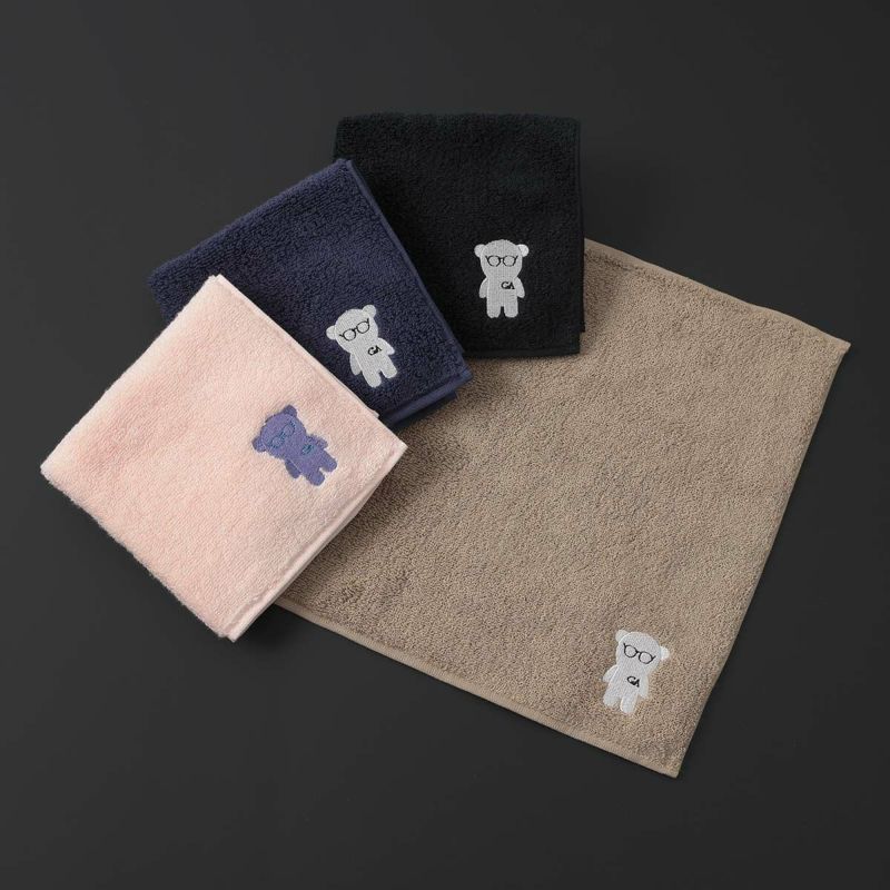 EMPORIOARMANI(エンポリオアルマーニ)EAマンガベア刺?綿100％タオルミニタオルハンドタオルハンカチブランド男性メンズ無料ラッピングギフトプレセント02340025