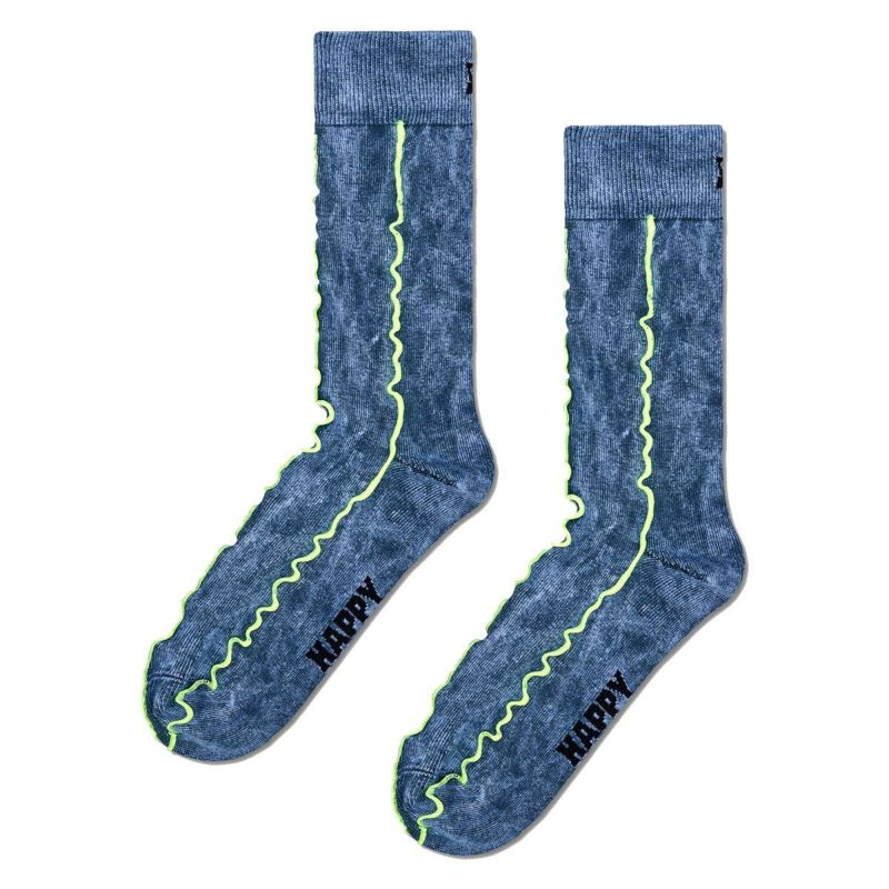 HappySocksハッピーソックスDenim（デニム)クルー丈ソックスユニセックスメンズ＆レディースプレゼント無料ラッピングギフト10240207