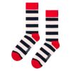 【2足セット】HappySocksハッピーソックスClassicBigDotStripe（ドット＆ストライプ）オーガニックコットンクルー丈ソックス靴下ユニセックスメンズ＆レディースプレゼント無料ラッピングギフト10232027