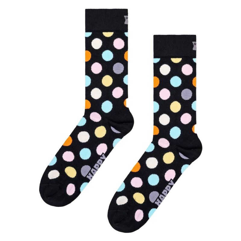 【2足セット】HappySocksハッピーソックスClassicBigDot（クラシックドット）オーガニックコットンクルー丈ソックス靴下ユニセックスメンズ＆レディースプレゼント無料ラッピングギフト10232028