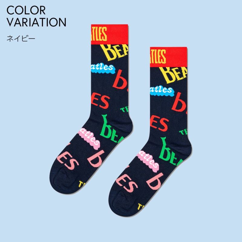 【Limited】HappySocksハッピーソックス×TheBeatles(ザ・ビートルズ)InTheNameOf（インザネームオブ）クルー丈ソックスユニセックスメンズ＆レディースプレゼント無料ラッピングギフト14240026