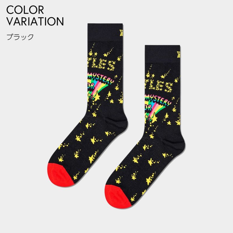 【Limited】HappySocksハッピーソックス×TheBeatles(ザ・ビートルズ)MagicalMysteryTour（マジカルミステリーツアー）クルー丈ソックスユニセックスメンズ＆レディースプレゼント無料ラッピングギフト14240027