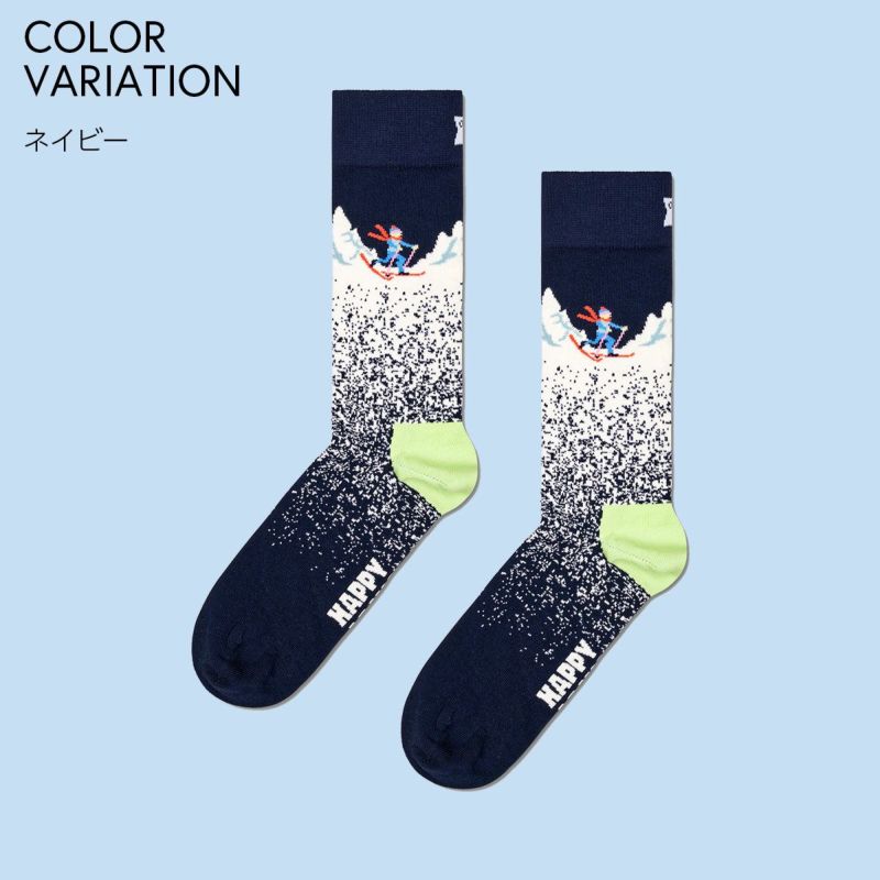 HappySocksハッピーソックスSnowyNight（スノーウィーナイト)クルー丈ソックスユニセックスメンズ＆レディースプレゼント無料ラッピングギフト10240288