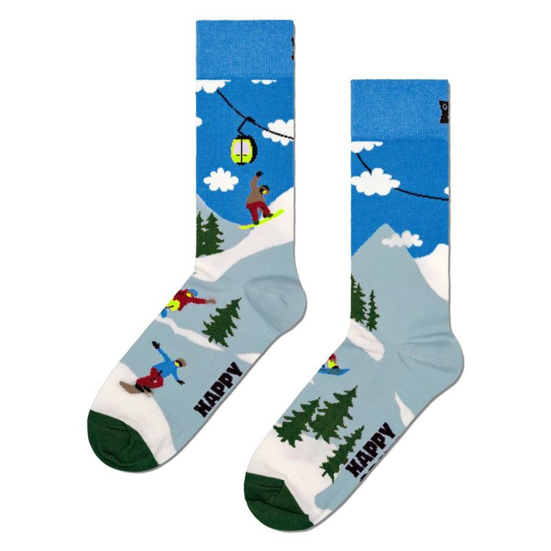 HappySocksハッピーソックスSnowboard（スノーボード)クルー丈ソックスユニセックスメンズ＆レディースプレゼント無料ラッピングギフト10240289