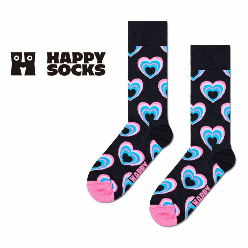 HappySocksハッピーソックスHeartInHeart（ハートインハート)クルー丈ソックスユニセックスメンズ＆レディースプレゼント無料ラッピングギフト10240305