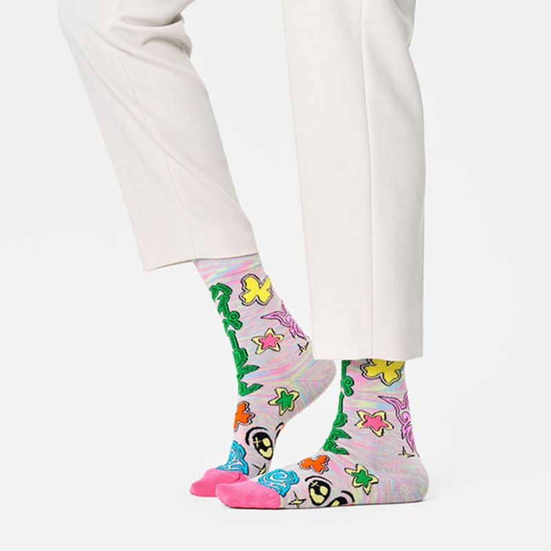 HappySocksハッピーソックスOutOfThisWorld（アウトオブディスワールド)クルー丈ソックスユニセックスメンズ＆レディースプレゼント無料ラッピングギフト10240307