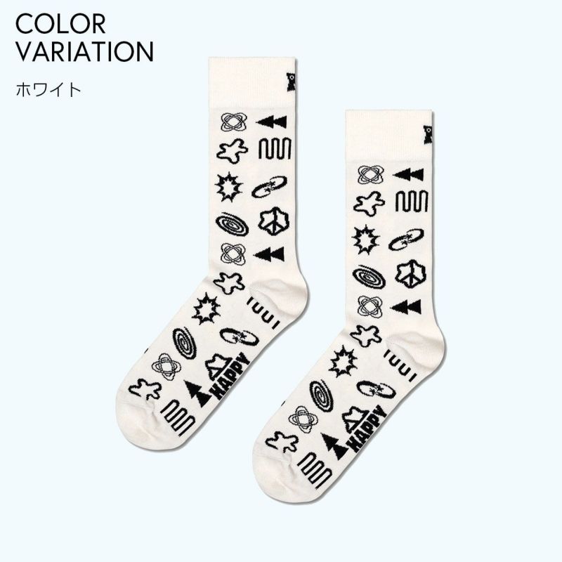 HappySocksハッピーソックスTechy（テッキー)クルー丈ソックスユニセックスメンズ＆レディースプレゼント無料ラッピングギフト10240308