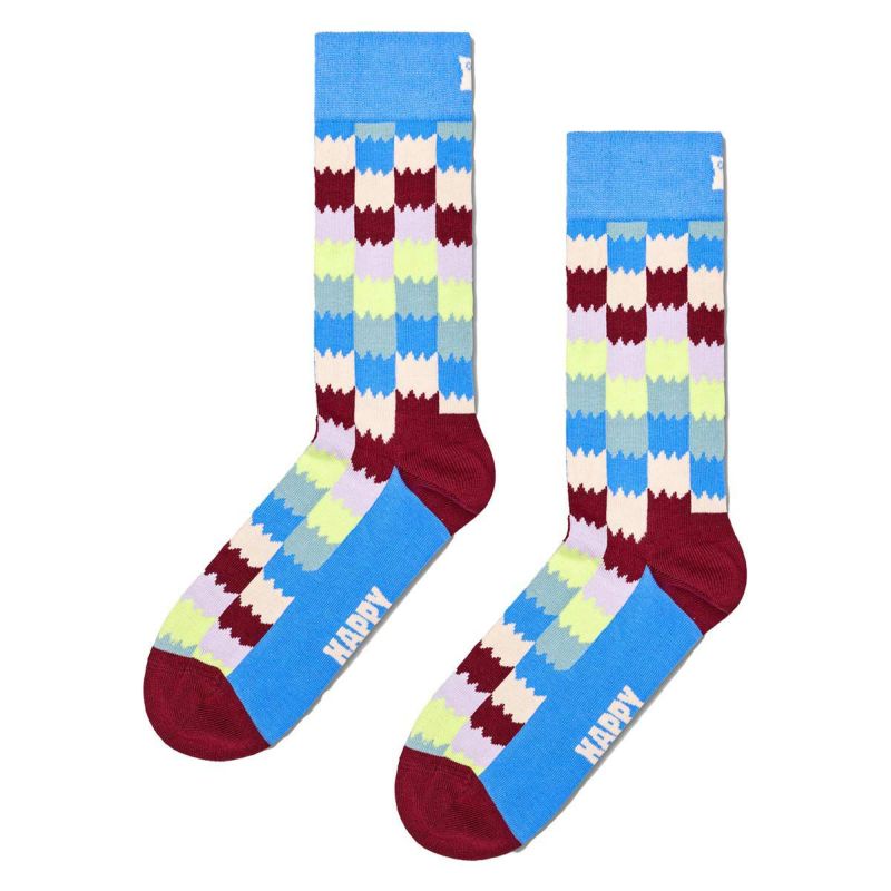 HappySocksハッピーソックスDizzyCheck（ディジーチェック)クルー丈ソックスユニセックスメンズ＆レディースプレゼント無料ラッピングギフト10240315