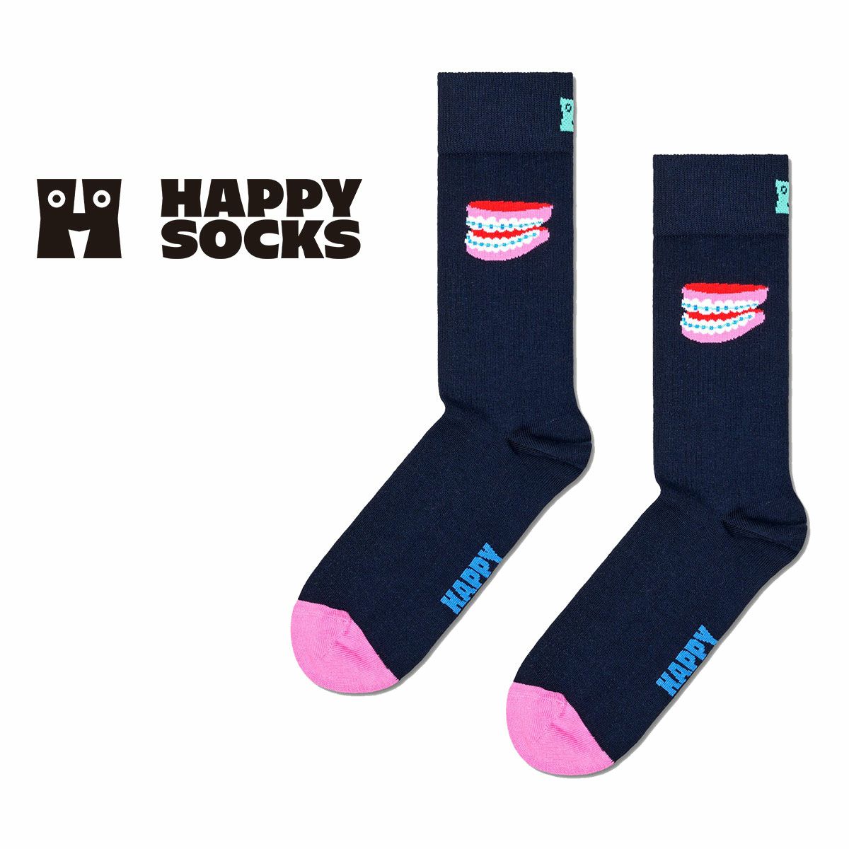 44%OFF Happy Socks Braces（ ブレース ) クルー丈 ソックス 10240321