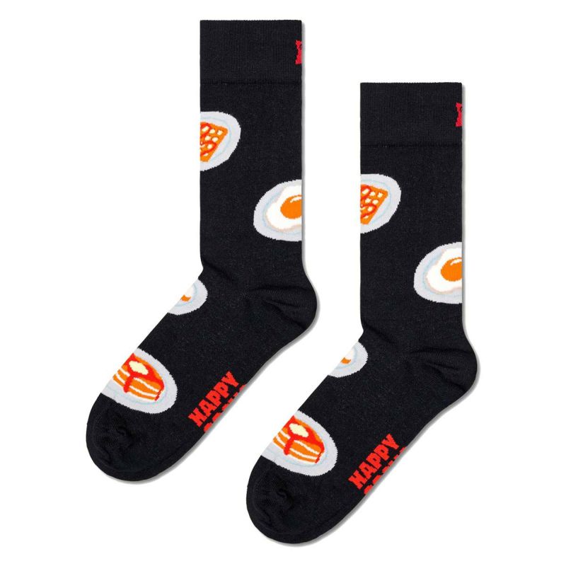 HappySocksハッピーソックスBreakfast（ブレックファースト)クルー丈ソックスユニセックスメンズ＆レディースプレゼント無料ラッピングギフト10240332