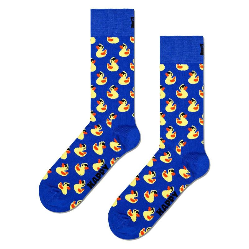 HappySocksハッピーソックスRubberDuck（ラバーダック)オーガニックコットンクルー丈ソックスユニセックスメンズ＆レディースプレゼント無料ラッピングギフト10240364