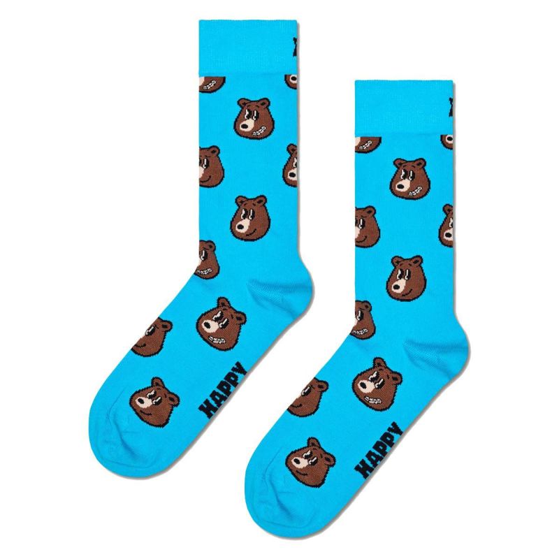 HappySocksハッピーソックスBear(ベアー)クルー丈ソックスユニセックスメンズ＆レディースプレゼント無料ラッピングギフト10240396