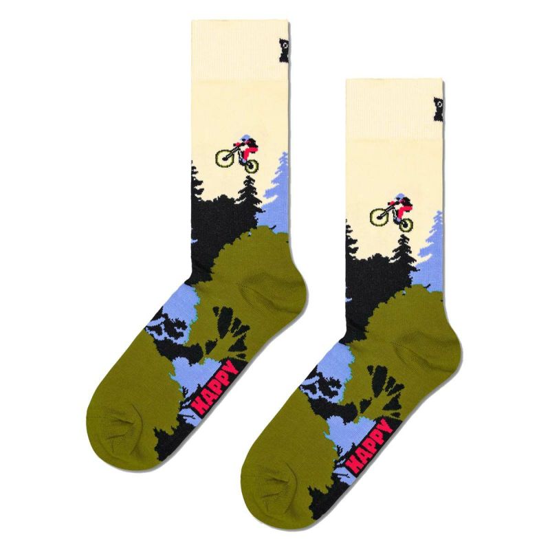 HappySocksハッピーソックスMountainBike(マウンテンバイク)クルー丈ソックスユニセックスメンズ＆レディースプレゼント無料ラッピングギフト10240407