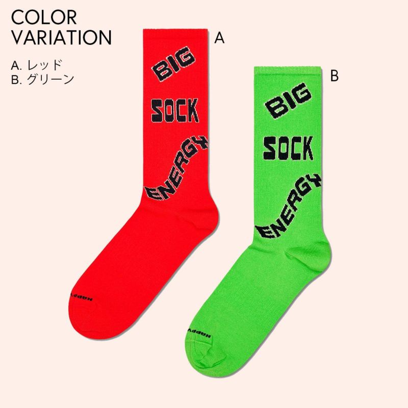 HappySocksハッピーソックスBigSockEnergySneaker（ビッグソックエナジー)スポーツソックスユニセックスメンズ＆レディースプレゼント無料ラッピングギフト10240385