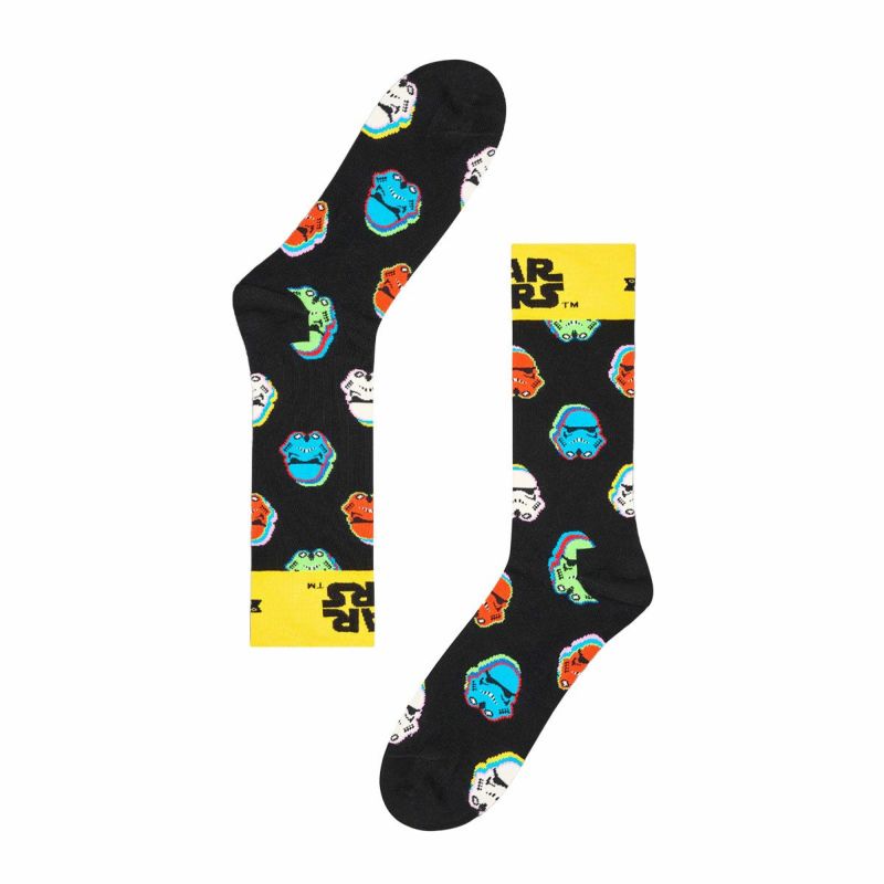 【Limited】HappySocksハッピーソックス×StarWars（スターウォーズ）Stormtrooper（ストームトルーパー）クルー丈ソックスユニセックスメンズ＆レディースプレゼント無料ラッピングギフト14240043