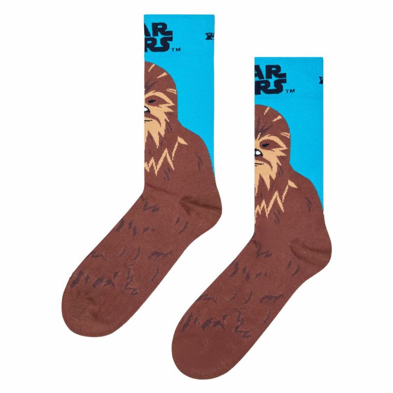 【Limited】HappySocksハッピーソックス×StarWars（スターウォーズ）Chewbacca（チューバッカ）クルー丈ソックスユニセックスメンズ＆レディースプレゼント無料ラッピングギフト14240045