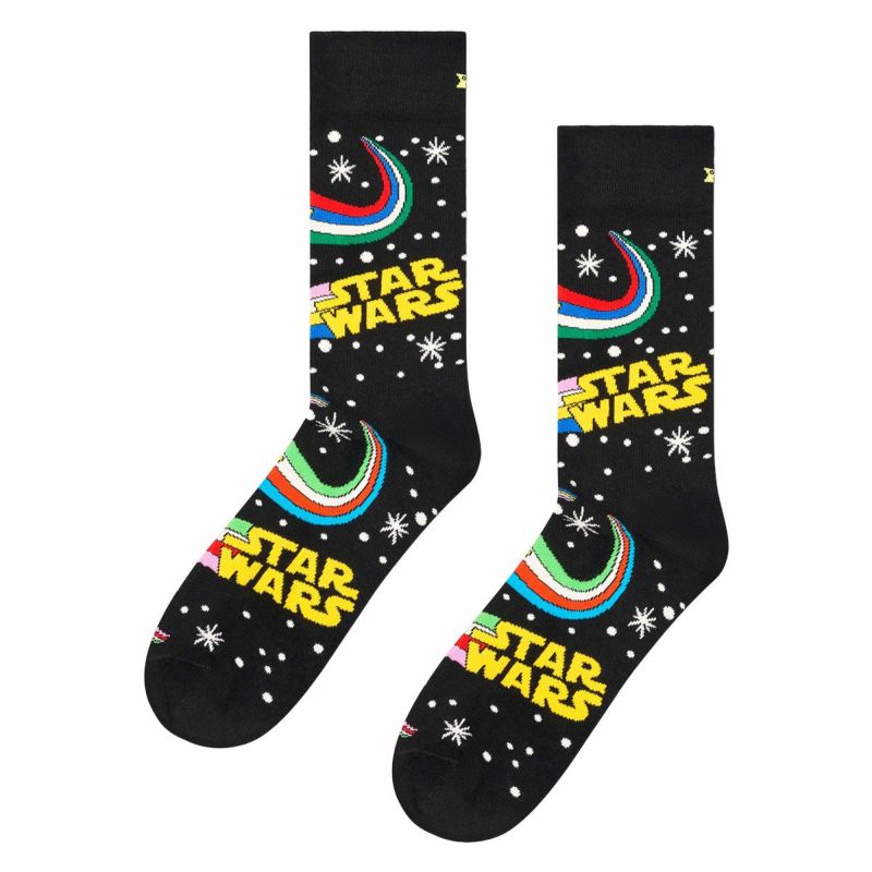 【6足セット】【Limited】HappySocksハッピーソックス×StarWars(スターウォーズ)6-PackGiftSetGIFTBOX6足セットクルー丈ソックスユニセックスメンズ＆レディースプレゼント無料ラッピングギフト14233030