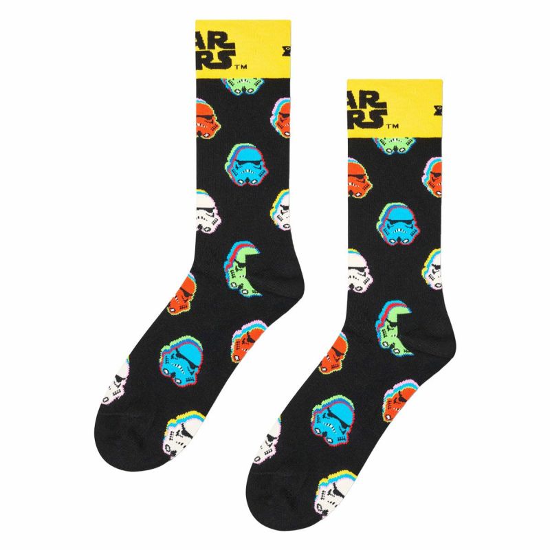 【6足セット】【Limited】HappySocksハッピーソックス×StarWars(スターウォーズ)6-PackGiftSetGIFTBOX6足セットクルー丈ソックスユニセックスメンズ＆レディースプレゼント無料ラッピングギフト14233030