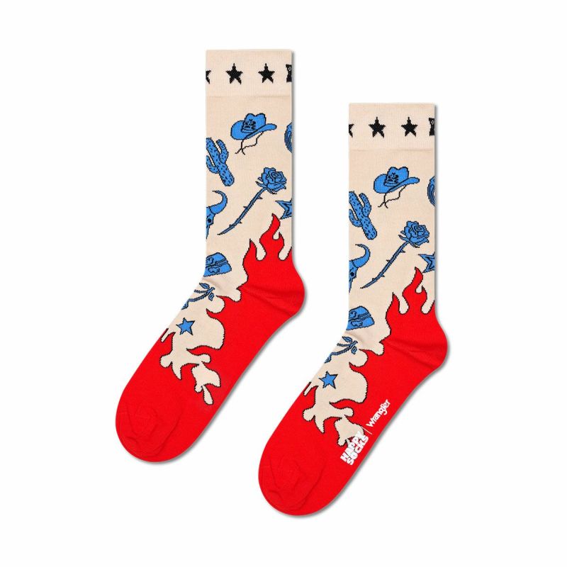 【Limited】HappySocksハッピーソックス×Wrangler(ラングラー)HeartlandSock(ハートランド)クルー丈ソックスユニセックスメンズ＆レディースプレゼント無料ラッピングギフト14240202