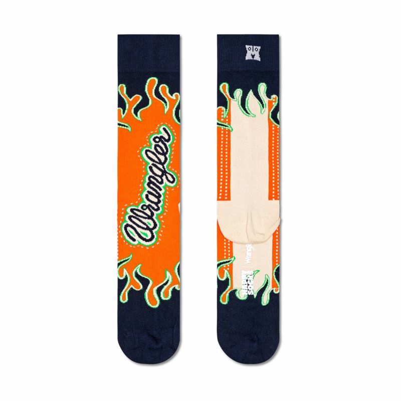 【Limited】HappySocksハッピーソックス×Wrangler(ラングラー)HappyWranglerSock(ハッピーラングラー)クルー丈ソックスユニセックスメンズ＆レディースプレゼント無料ラッピングギフト14240203