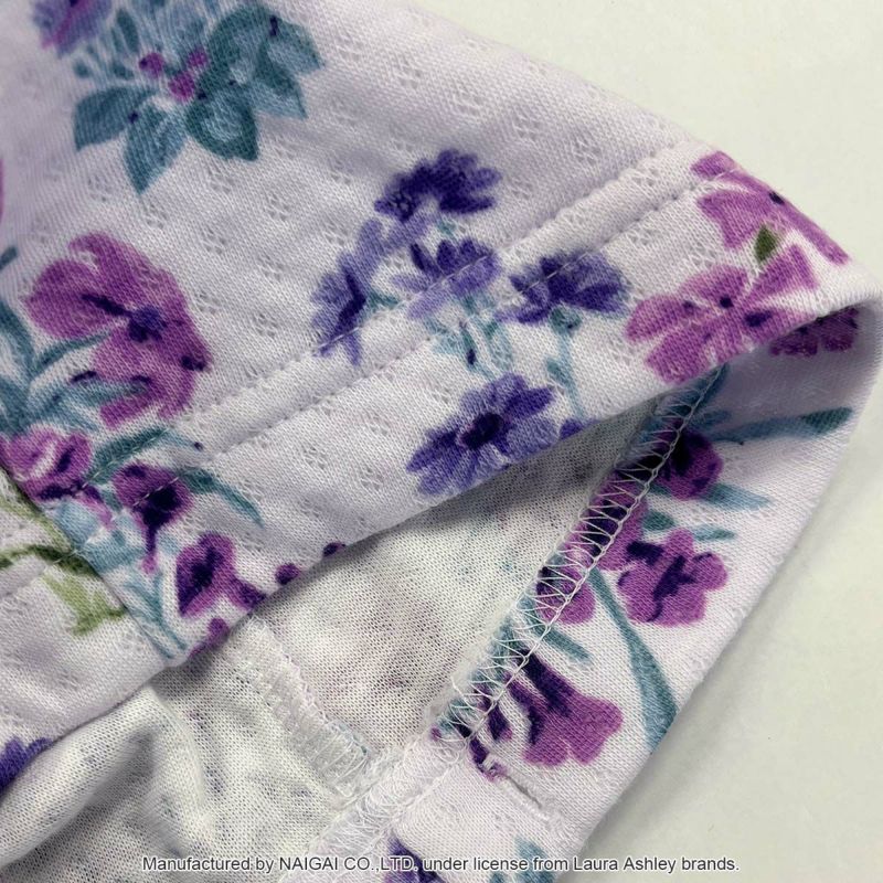 Laura Ashley メーガン柄 中わた ニットキルト 長袖 パジャマ