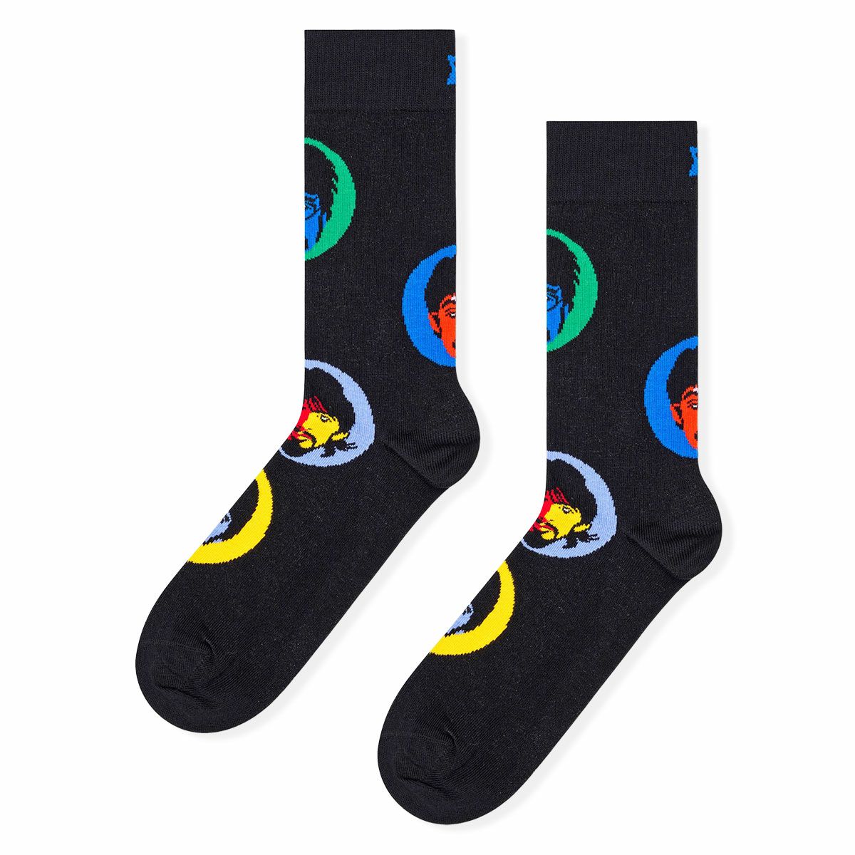 Limited】Happy Socks × The Beatles ( ザ・ビートルズ ) In The Name Of（ イン ザ ネーム オブ  ）クルー丈 ソックス 14240026 | 靴下 ソックス 通販のナイガイ公式オンラインショップ