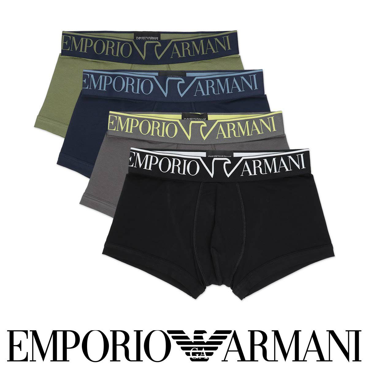 EMPORIO ARMANI メガロゴ ボクサーパンツ 前閉じ EUサイズ メンズ 