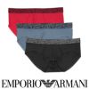 EMPORIOARMANIエンポリオアルマーニESSENTIALMICROFIBERエッセンシャルマイクロファイバーブリーフ前閉じEUサイズメンズ男性プレゼントギフト無料ラッピングブランドアンダーウェア54097196