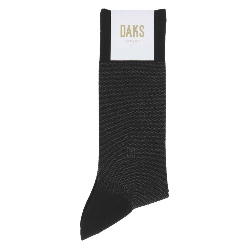 DAKS 靴下 ビジネス用　7足セット DAKS Dress リブ ビジネスソックス 綿100％ ストレッチ ソフト