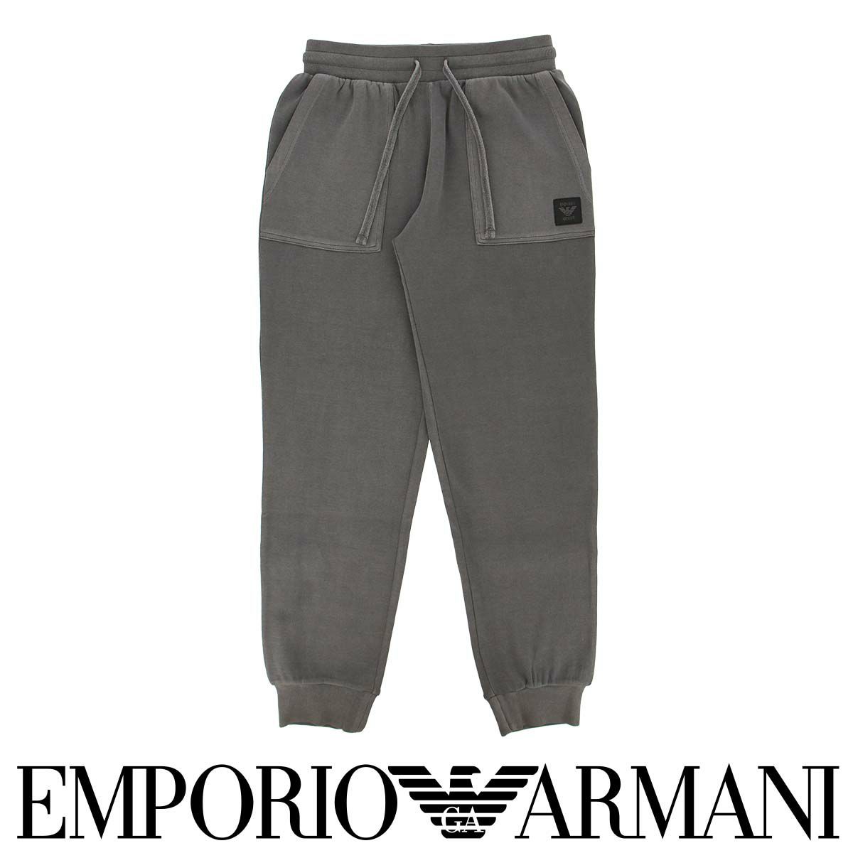 EMPORIOARMANIエンポリオアルマーニGARMENTDYEDガーメントダイスウェットパンツボトムスラウンジウェアEUサイズメンズ男性プレゼント無料ラッピングギフト54095383