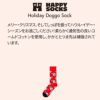 HappySocksハッピーソックスHolidayDoggoSock(ホリデードッグ)クルー丈ソックスユニセックスメンズ＆レディースプレゼント無料ラッピングギフト10240336