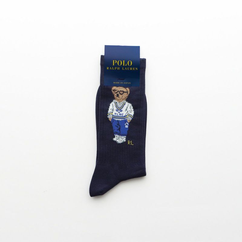 Polo by Ralph Lauren ネイビー ルームソックス 25-26 ☆33%OFF SALE☆POLO RALPH LAUREN アスレチックベア ポロベア