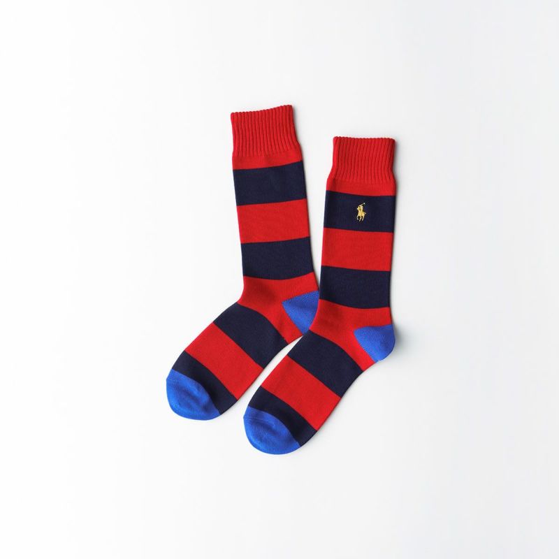 ポロラルフローレンのメンズ用カシミヤ／ウール混ソックス5足 サイズ26〜28cm POLO RALPH LAUREN カシミヤ混 リブ ビジネスソックス クルー丈