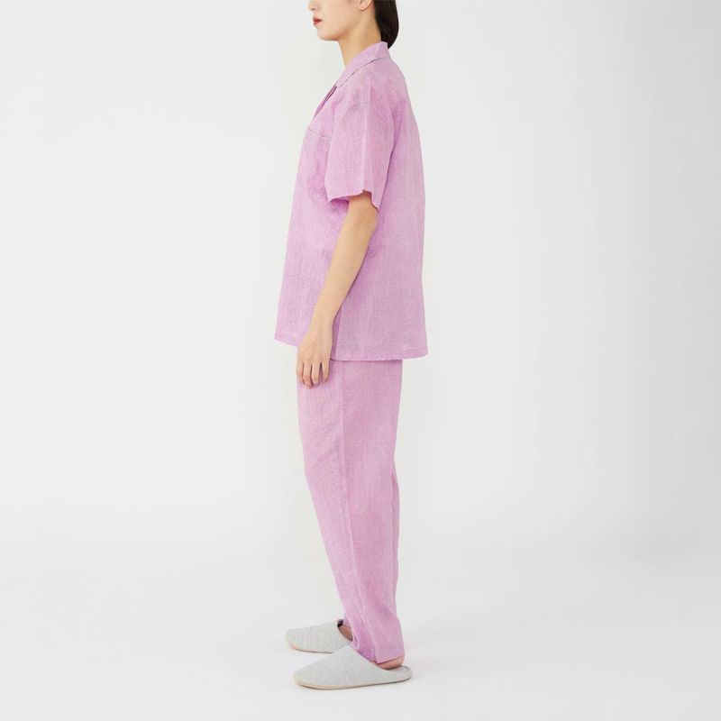 LANVIN COLLECTION 綿100％ 通気性の良いリップル加工 軽くて
