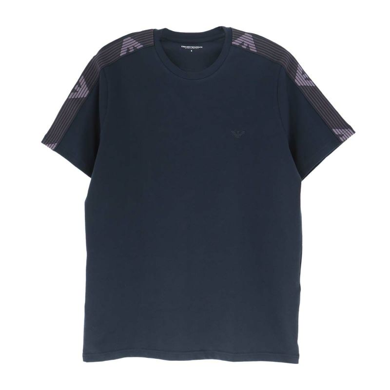 EMPORIO ARMANI TEXTURED LOGOBAND CREW NECK T-SHIRT 半袖 T