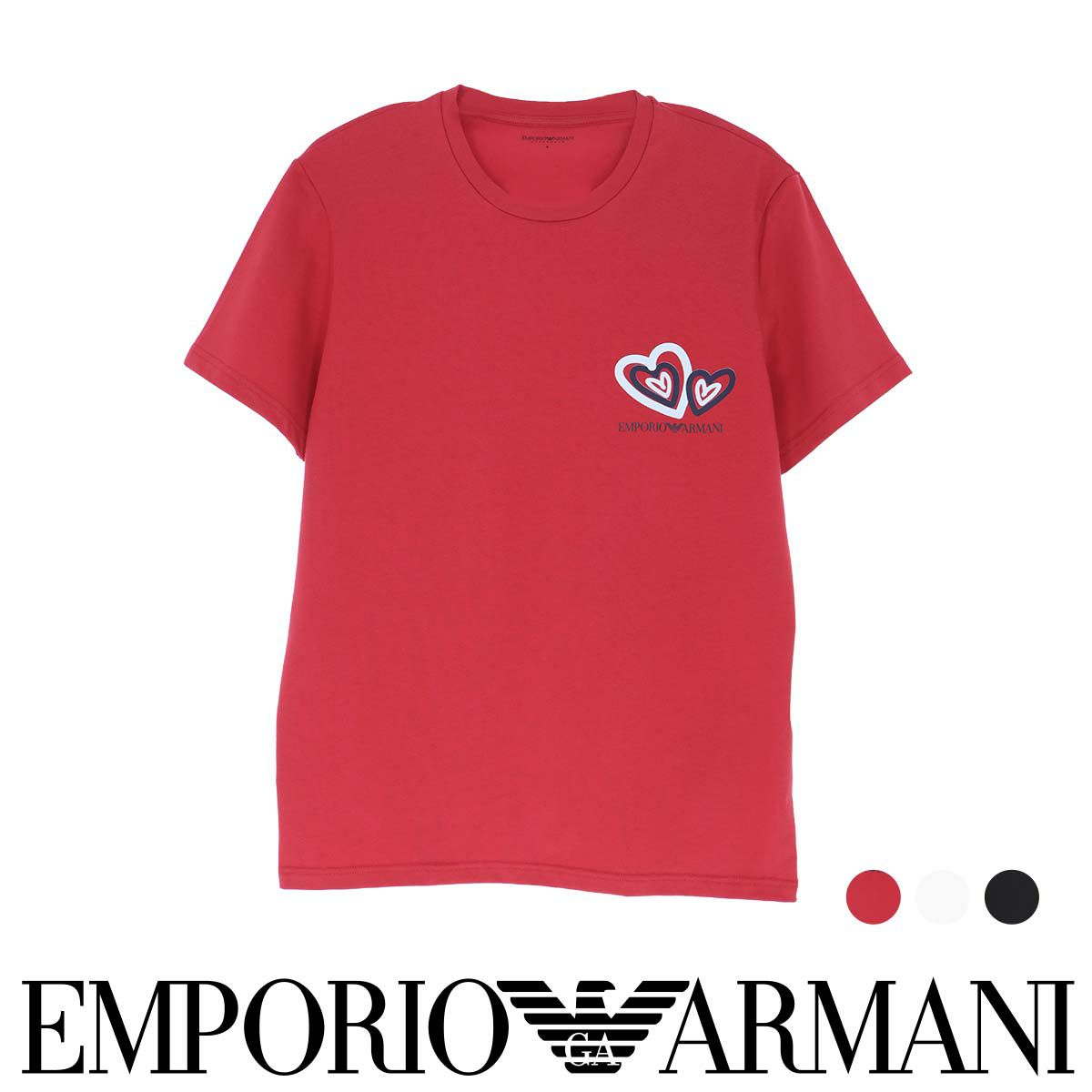 EMPORIO ARMANI ストレッチコットン クルーネック 半袖 Tシャツ