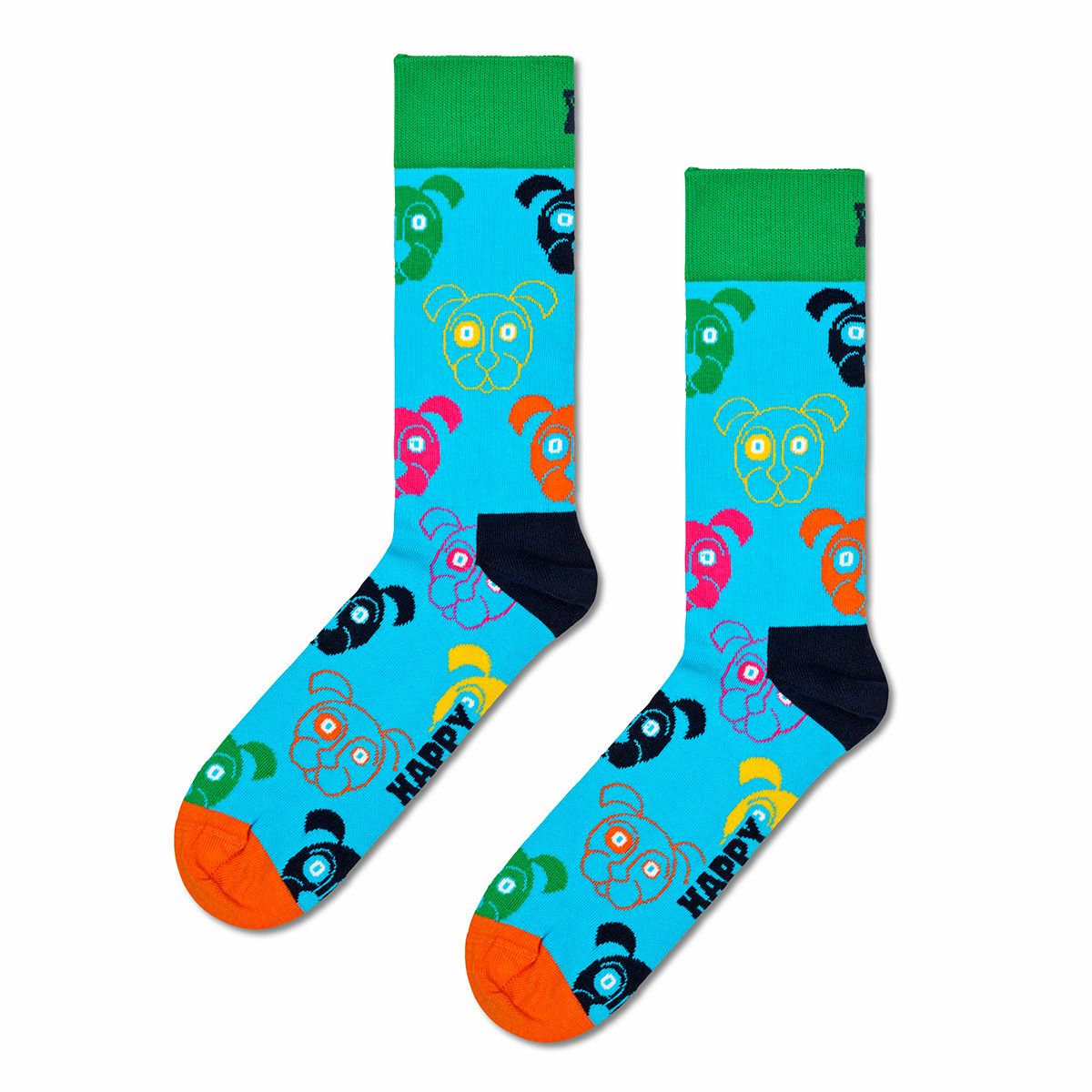 【3足セット】HappySocksハッピーソックスMixedDog（ミックスドッグ）クルー丈ソックス靴下ユニセックスメンズ＆レディースプレゼント無料ラッピングギフト10203514
