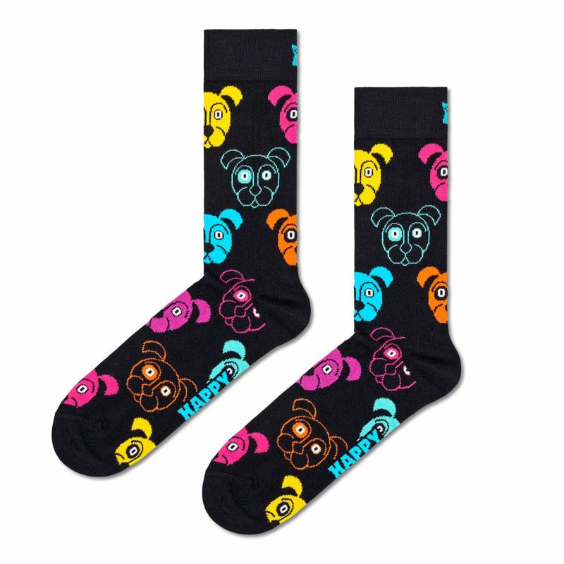 【3足セット】HappySocksハッピーソックスMixedDog（ミックスドッグ）クルー丈ソックス靴下ユニセックスメンズ＆レディースプレゼント無料ラッピングギフト10203514