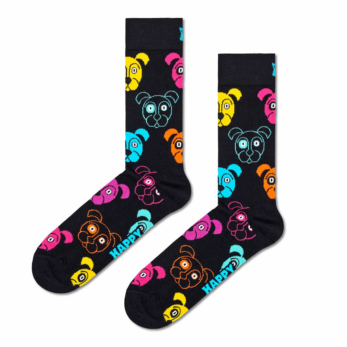 【3足セット】HappySocksハッピーソックスMixedDog（ミックスドッグ）クルー丈ソックス靴下ユニセックスメンズ＆レディースプレゼント無料ラッピングギフト10203514