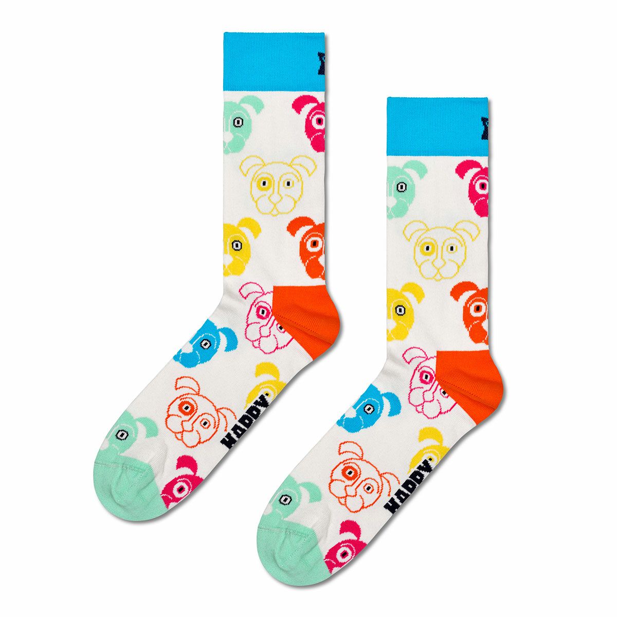 【3足セット】HappySocksハッピーソックスMixedDog（ミックスドッグ）クルー丈ソックス靴下ユニセックスメンズ＆レディースプレゼント無料ラッピングギフト10203514