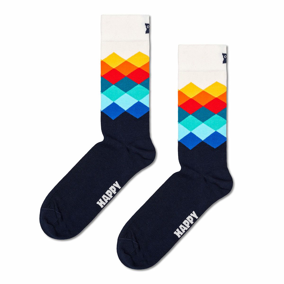 【4足セット】HappySocksハッピーソックスMulti-Color（マルチカラー）クルー丈ソックス靴下ユニセックスメンズ＆レディースプレゼント無料ラッピングギフト10203515