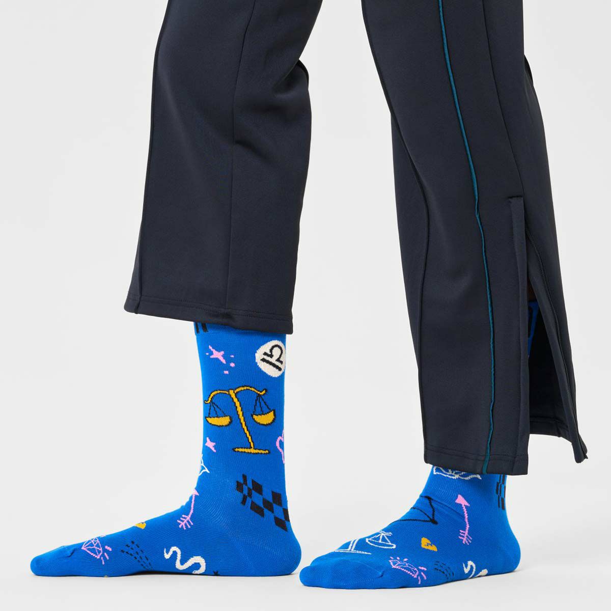 HappySocksハッピーソックスZodiacLibra（リブラ）星座天秤座クルー丈ソックス靴下ユニセックスメンズ＆レディースプレゼント無料ラッピングギフト10231122