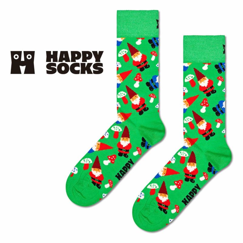 HappySocksハッピーソックスChristmasGnome（クリスマスノーム）クルー丈ソックス靴下ユニセックスメンズ＆レディースプレゼント無料ラッピングギフト10231154