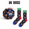 【1足】HappySocksハッピーソックスGingerbreadCookies（ジンジャーブレッドクッキー）ギフトボックスクルー丈ソックス靴下ユニセックスメンズ＆レディースプレゼント無料ラッピングギフト10233013