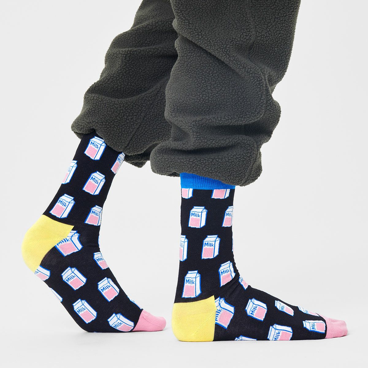 HappySocksハッピーソックスMilk（ミルク）クルー丈ソックス靴下紳士メンズ＆レディースプレゼント無料ラッピング贈答ギフト10240237
